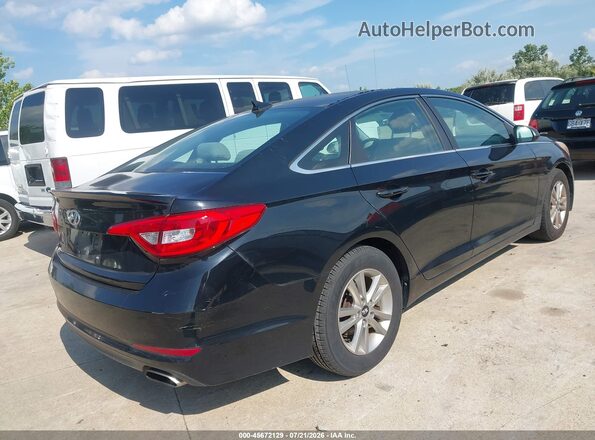 5NPE24AF9GH324037 2016 HYUNDAI SONATA Black Задня права чверть