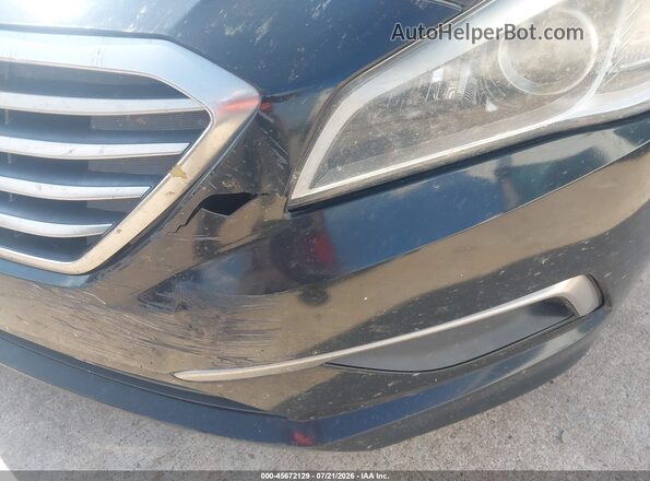5NPE24AF9GH324037 2016 HYUNDAI SONATA Black Вид спереду