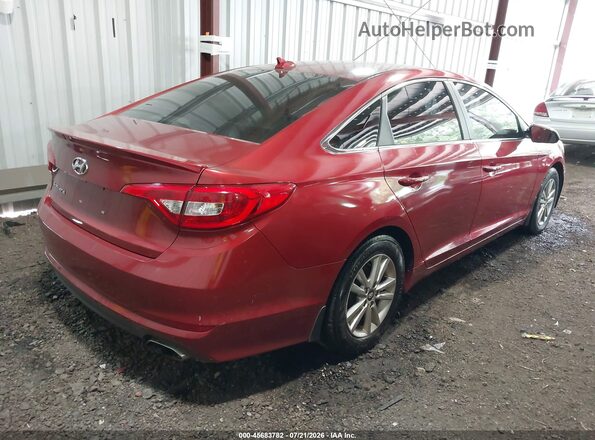 5NPE24AF9GH334048 2016 HYUNDAI SONATA Красный Задняя правая четверть