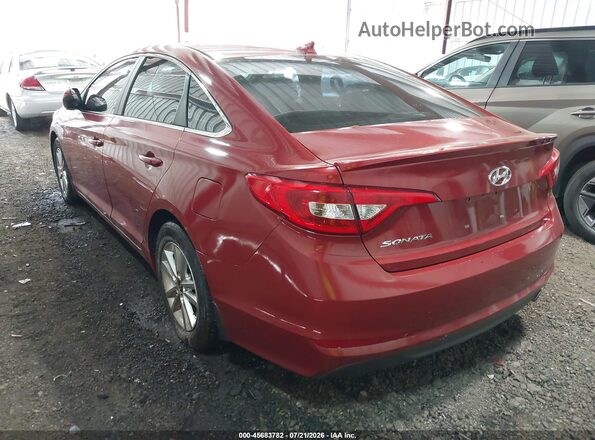 5NPE24AF9GH334048 2016 HYUNDAI SONATA Красный Задняя левая четверть