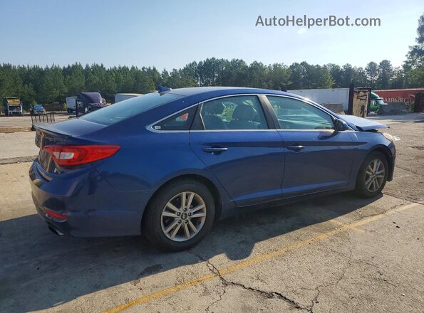 5NPE24AF9GH392810 2016 HYUNDAI SONATA Blue Задня права чверть