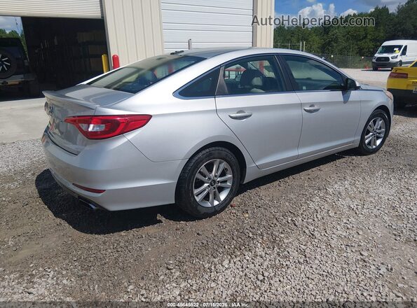 5NPE24AF9GH395223 2016 HYUNDAI SONATA Silver Trasero derecho