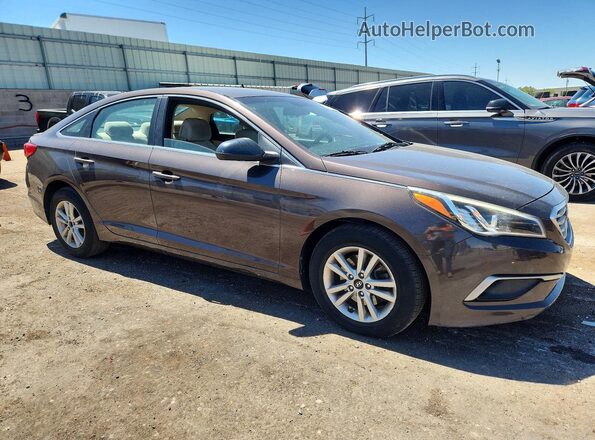 5NPE24AF9GH395349 2016 HYUNDAI SONATA Charcoal Front right