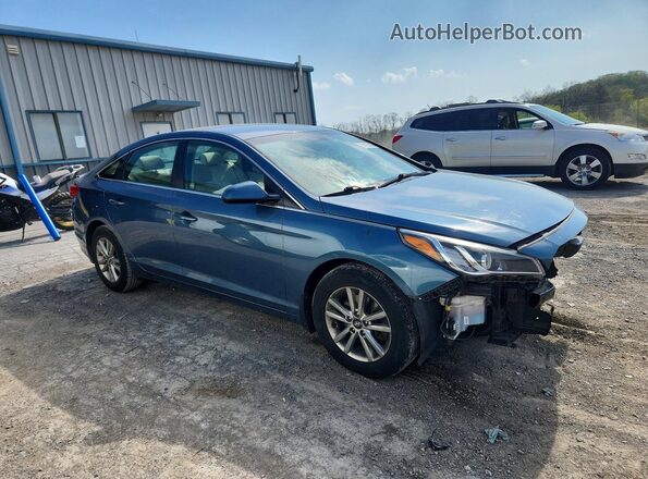 5NPE24AF9GH413865 2016 HYUNDAI SONATA Синий Передняя правая четверть