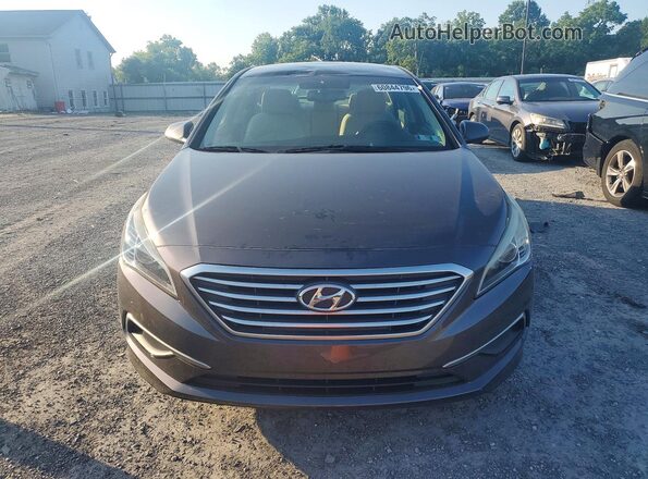 5NPE24AF9HH450996 2017 HYUNDAI SONATA Black Front view