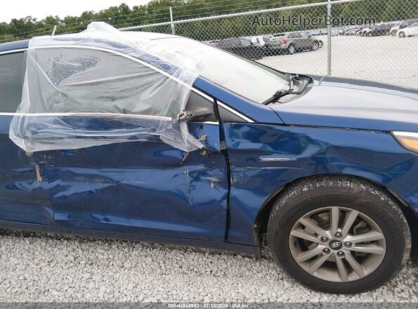 5NPE24AF9HH485750 2017 HYUNDAI SONATA Blue Դիմացի տեսք