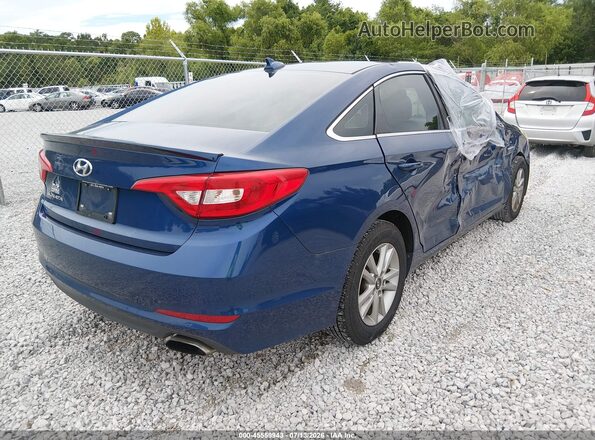 5NPE24AF9HH485750 2017 HYUNDAI SONATA Blue Հետևի աջ