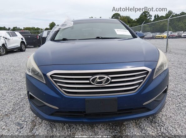 5NPE24AF9HH485750 2017 HYUNDAI SONATA Blue Սարքավորումների վահանակի տեսք