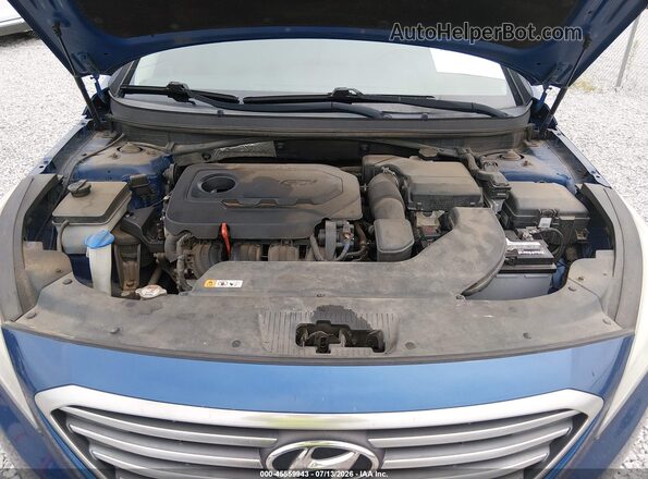 5NPE24AF9HH485750 2017 HYUNDAI SONATA Blue Հետևի տեսք