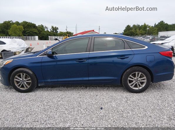 5NPE24AF9HH485750 2017 HYUNDAI SONATA Blue Սալոնի 360 աստիճան տեսք