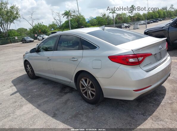 5NPE24AF9HH485991 2017 HYUNDAI SONATA Silver Задня ліва чверть