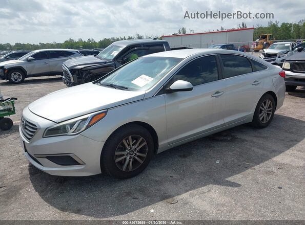 5NPE24AF9HH485991 2017 HYUNDAI SONATA Silver Передня ліва чверть
