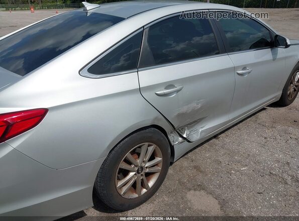 5NPE24AF9HH485991 2017 HYUNDAI SONATA Silver Вид щитка приладів