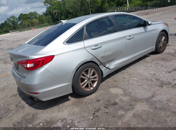 5NPE24AF9HH485991 2017 HYUNDAI SONATA Silver Задня права чверть