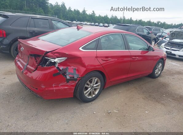 5NPE24AF9HH498336 2017 HYUNDAI SONATA Red Задня права чверть