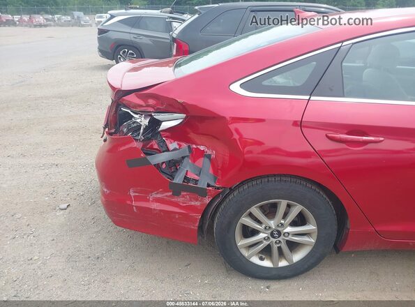 5NPE24AF9HH498336 2017 HYUNDAI SONATA Red Вид спереду