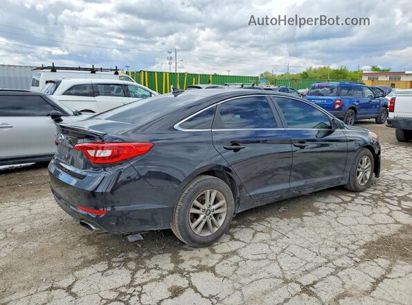 5NPE24AF9HH514485 2017 HYUNDAI SONATA Black Tył prawy