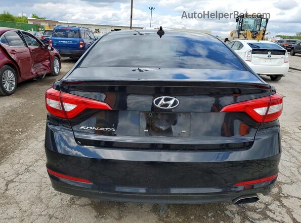 5NPE24AF9HH514485 2017 HYUNDAI SONATA Black Widok z tyłu