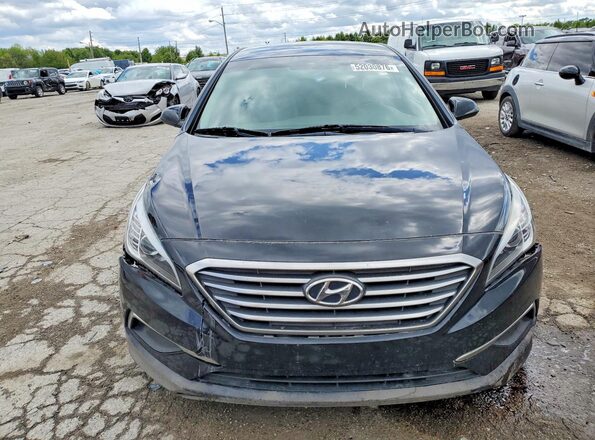 5NPE24AF9HH514485 2017 HYUNDAI SONATA Black Widok z przodu