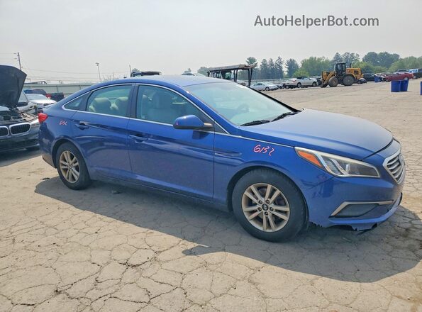 5NPE24AF9HH537765 2017 HYUNDAI SONATA Blue Delantero derecho