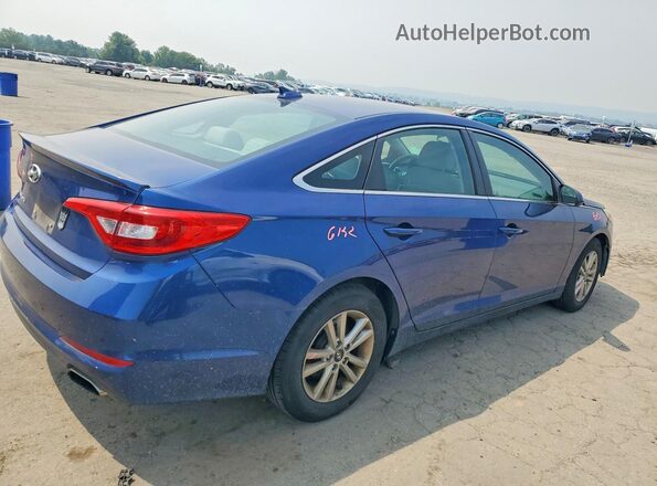 5NPE24AF9HH537765 2017 HYUNDAI SONATA Blue Trasero derecho
