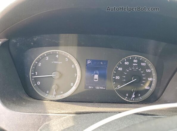 5NPE24AF9HH537765 2017 HYUNDAI SONATA Blue Vista del cuadro de instrumentos