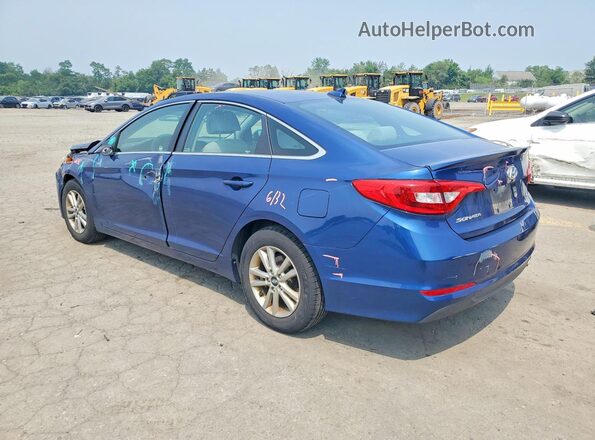 5NPE24AF9HH537765 2017 HYUNDAI SONATA Blue Trasero izquierdo