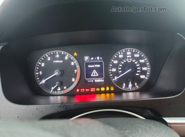 5NPE24AF9HH549530 2017 HYUNDAI SONATA Silver ხელსაწყოთა პანელის ხედი