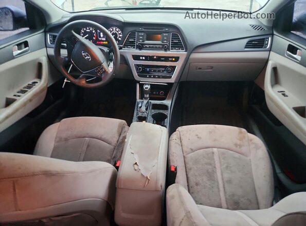 5NPE24AF9HH549530 2017 HYUNDAI SONATA Silver წინა პანელის ხედი