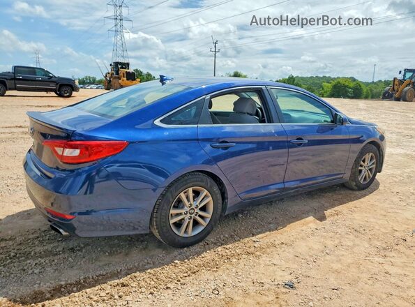 5NPE24AF9HH588893 2017 HYUNDAI SONATA Blue Задня права чверть