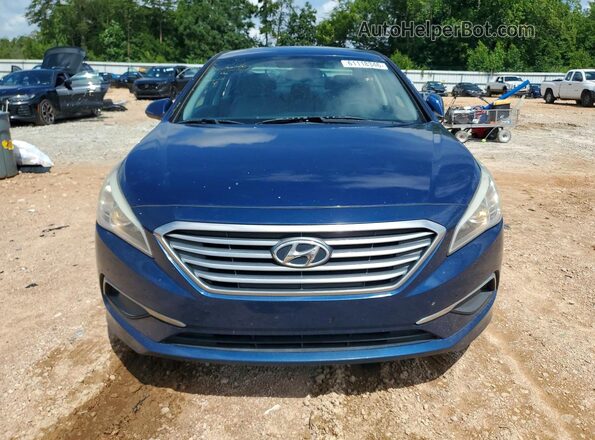 5NPE24AF9HH588893 2017 HYUNDAI SONATA Blue Вид спереду