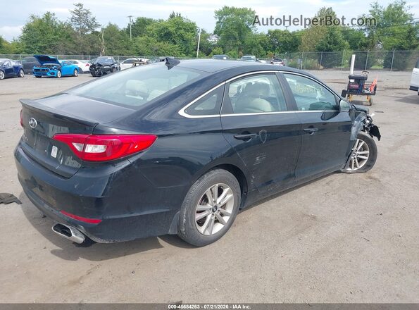 5NPE24AF9HH595634 2017 HYUNDAI SONATA Black Задня права чверть