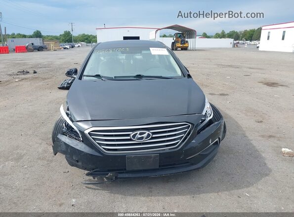 5NPE24AF9HH595634 2017 HYUNDAI SONATA Black Вид щитка приладів