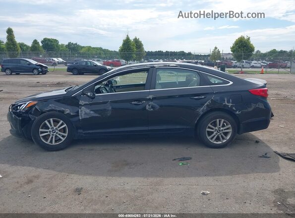 5NPE24AF9HH595634 2017 HYUNDAI SONATA Black Панорамний вид салону 360°