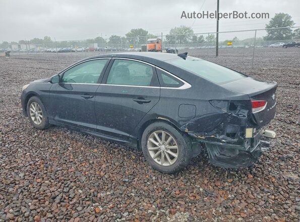 5NPE24AF9JH609134 2018 HYUNDAI SONATA Black Tył lewy
