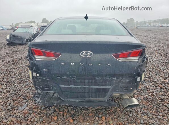 5NPE24AF9JH609134 2018 HYUNDAI SONATA Black Widok z tyłu