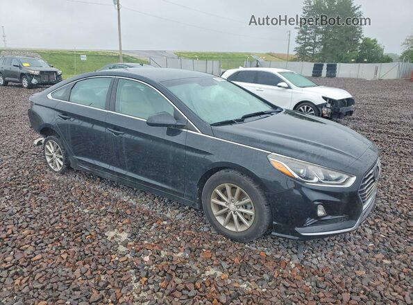 5NPE24AF9JH609134 2018 HYUNDAI SONATA Black Przód prawy