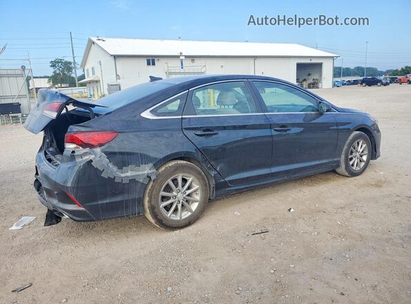5NPE24AF9JH613684 2018 HYUNDAI SONATA Black უკანა მარჯვენა