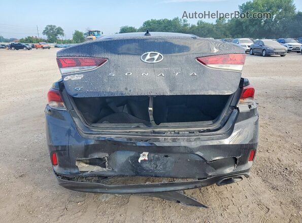 5NPE24AF9JH613684 2018 HYUNDAI SONATA Black უკანა ხედი
