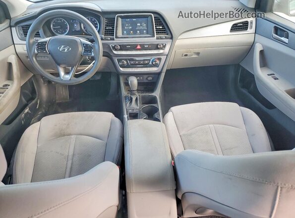 5NPE24AF9JH613684 2018 HYUNDAI SONATA Black წინა პანელის ხედი