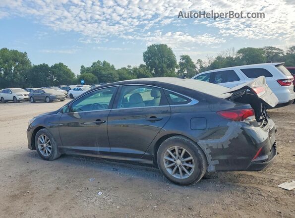 5NPE24AF9JH613684 2018 HYUNDAI SONATA Black უკანა მარცხენა