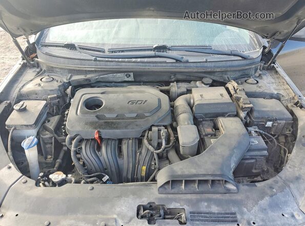 5NPE24AF9JH613684 2018 HYUNDAI SONATA Black უკანა სალონის ხედი