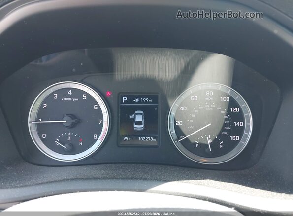 5NPE24AF9JH620117 2018 HYUNDAI SONATA White Widok tylnych siedzeń