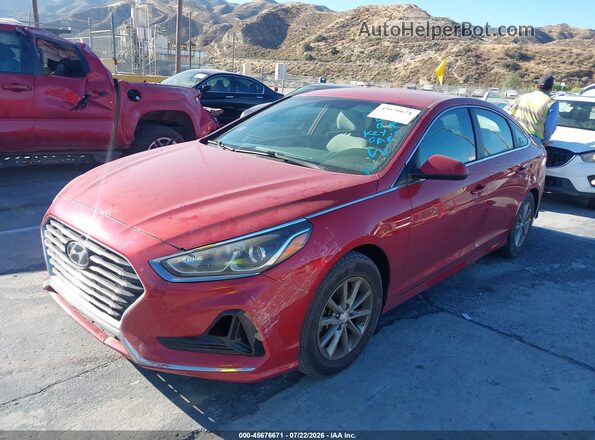 5NPE24AF9JH625916 2018 HYUNDAI SONATA Red Vista tres cuartos delantera izquierda