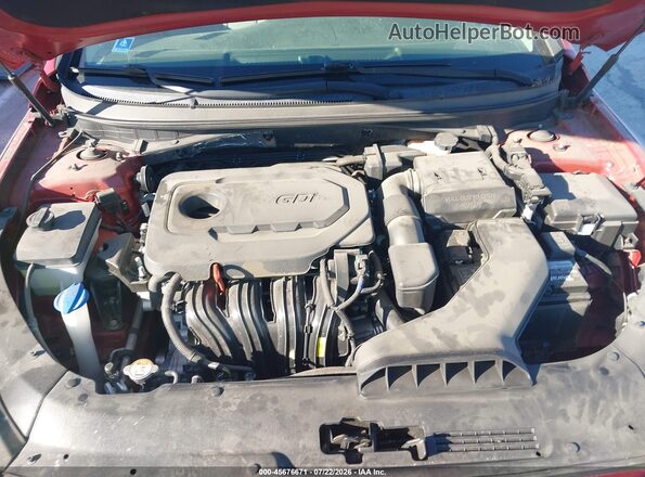 5NPE24AF9JH625916 2018 HYUNDAI SONATA Red Vista trasera