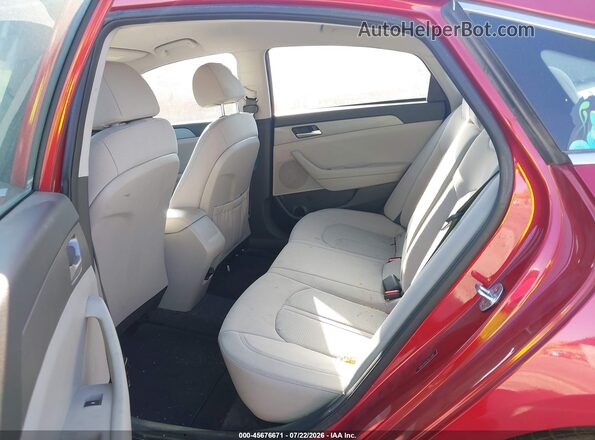 5NPE24AF9JH625916 2018 HYUNDAI SONATA Red Vista de la etiqueta del VIN