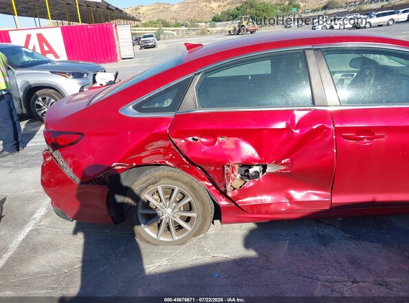 5NPE24AF9JH625916 2018 HYUNDAI SONATA Red Vista frontal