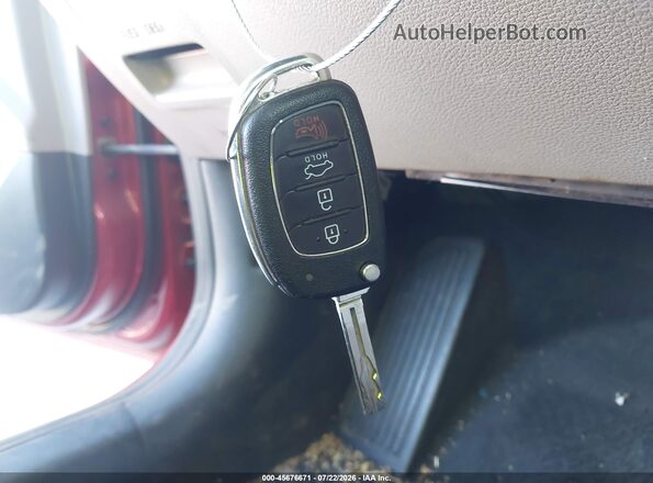 5NPE24AF9JH625916 2018 HYUNDAI SONATA Red Vista del salpicadero