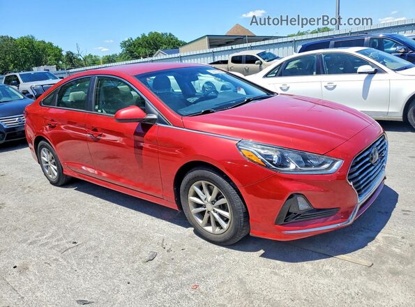 5NPE24AF9JH652677 2018 HYUNDAI SONATA Red წინა მარჯვენა