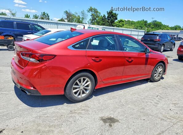 5NPE24AF9JH652677 2018 HYUNDAI SONATA Red უკანა მარჯვენა